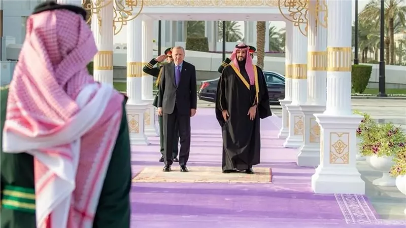 <strong>أردوغان وبن سلمان</strong>