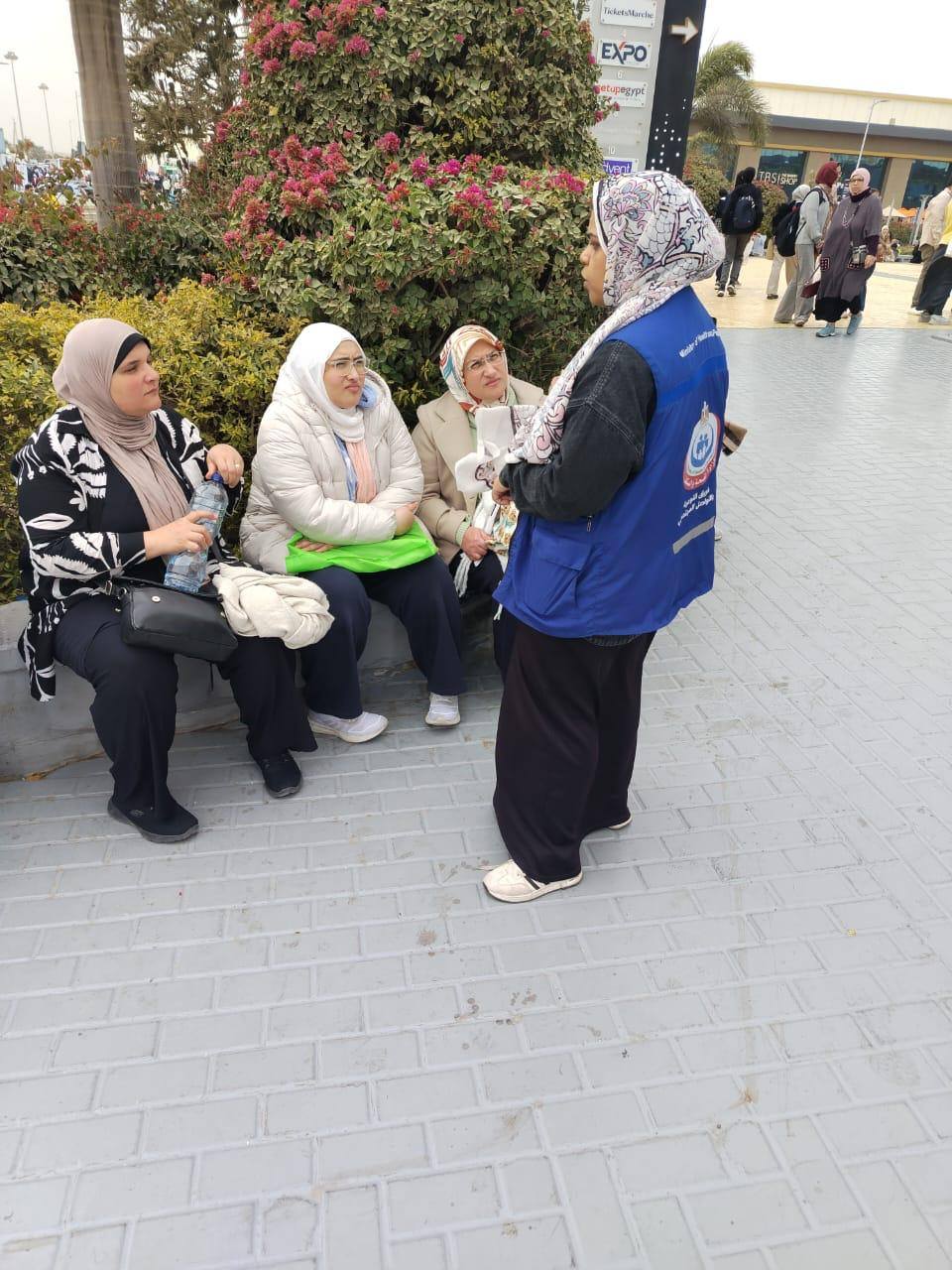 جانب من الخدمة الطبية بمعرض الكتاب