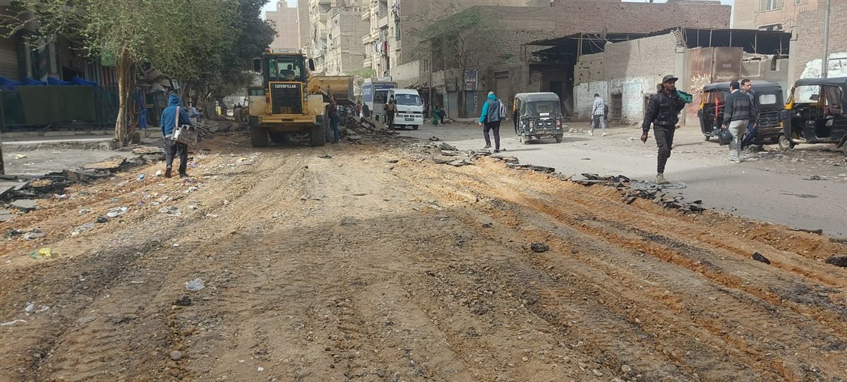 تفاصيل تطوير شارع ناهيا وإزالة التعديات