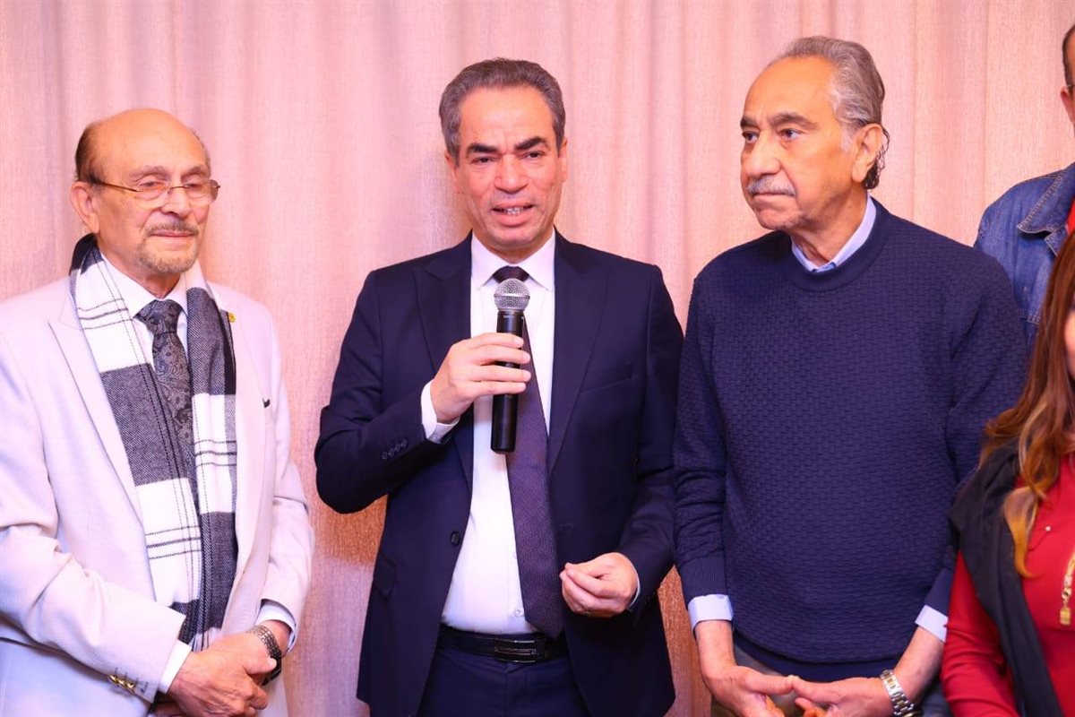 احتفالية بدء تسجيل مسلسل محمد صبحي الإذاعي