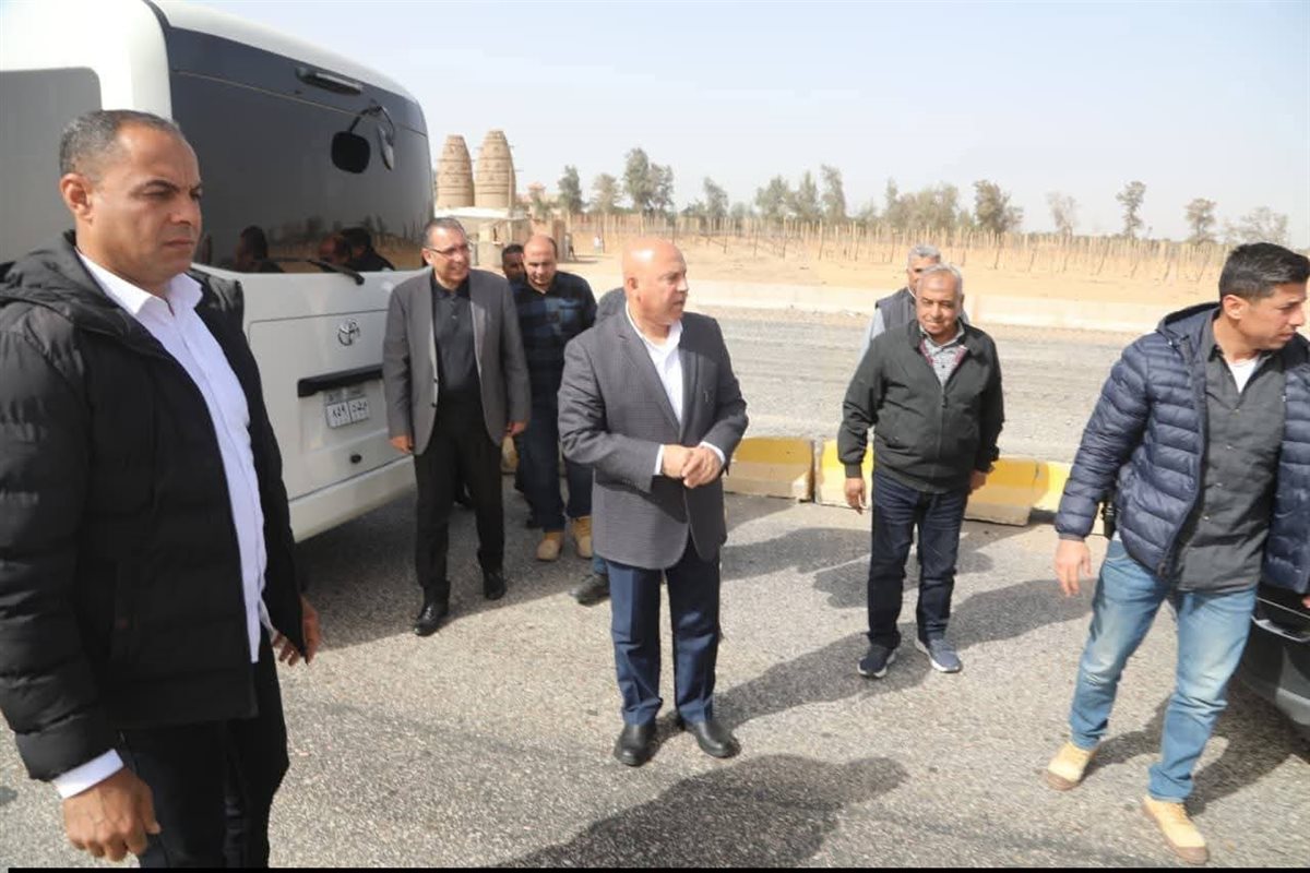 جانب من تفقد وزير النقل الفريق كامل الوزير
