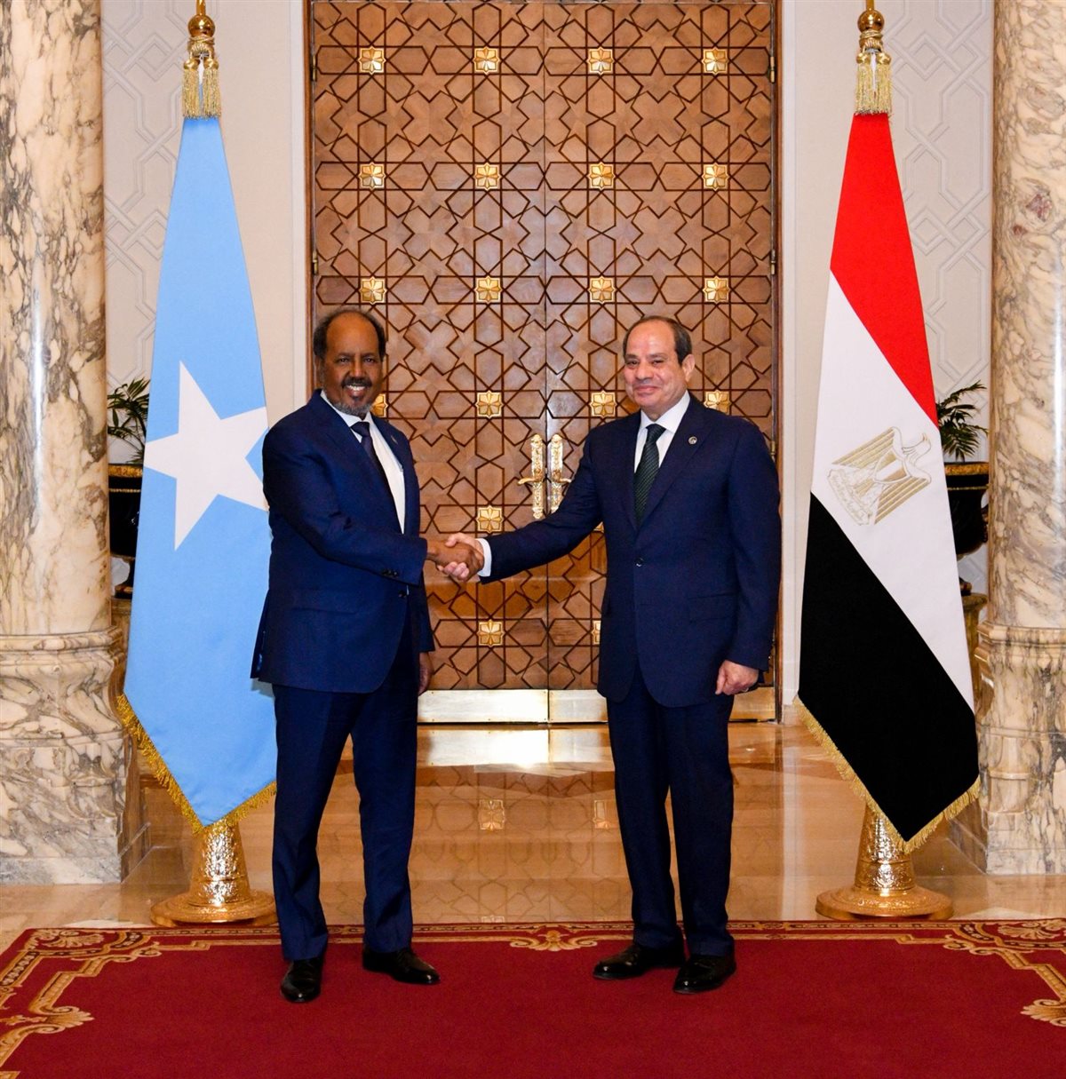 الرئيس السيسي ونظيره الصومالي