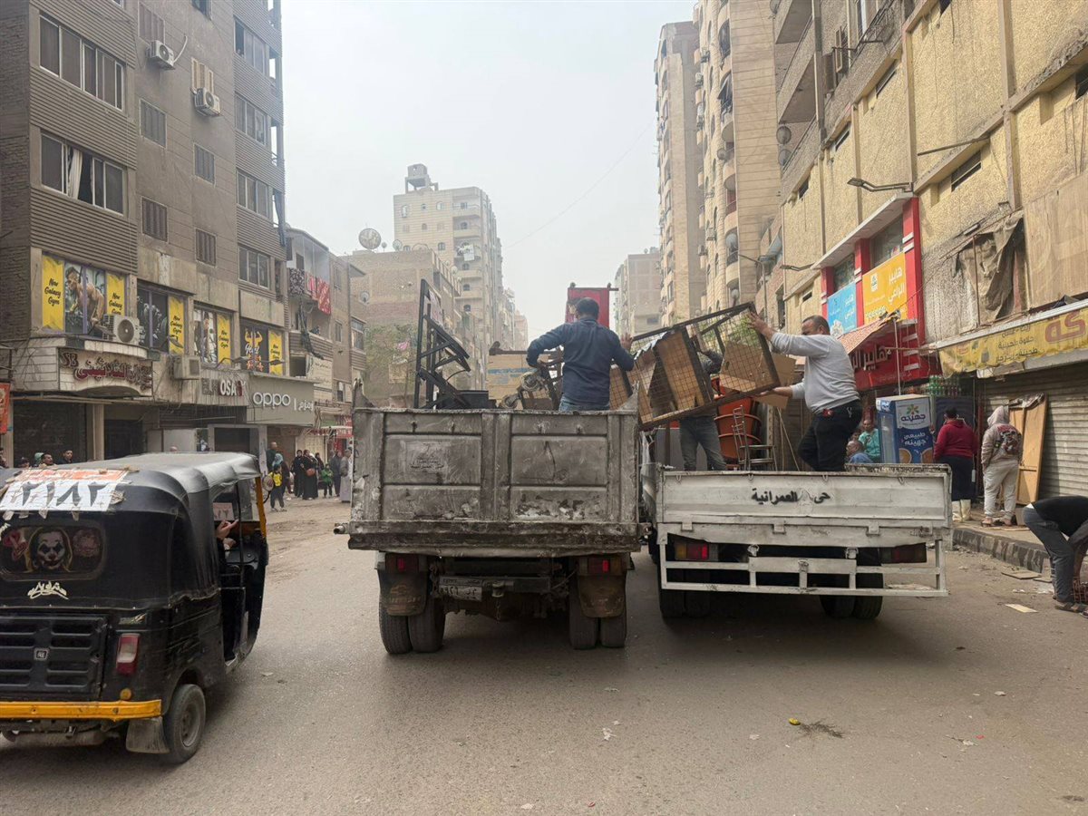 جانب من الحملات المكثفة في حي العمرانية