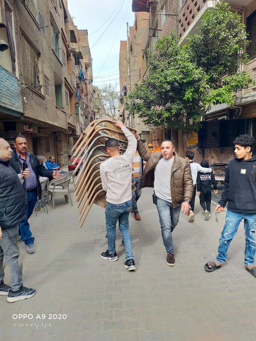 جانب من الحملات المكثفة في حي العمرانية