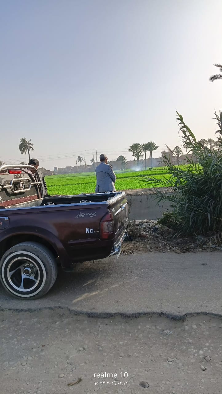 &nbsp;جانب من ظاهرة الحرق المكشوف للمخلفات الزراعية&nbsp;