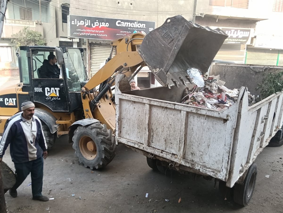 حملات مكثفة للنظافة ورفع الإشغالات وتجميل الشوارع بمركز ومدينة الفيوم