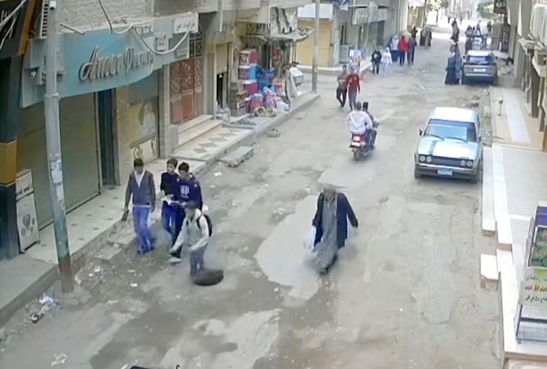 صورة من الواقعة في المنيا