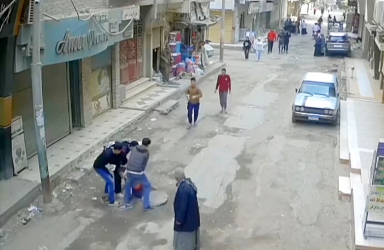 صورة من الواقعة في المنيا