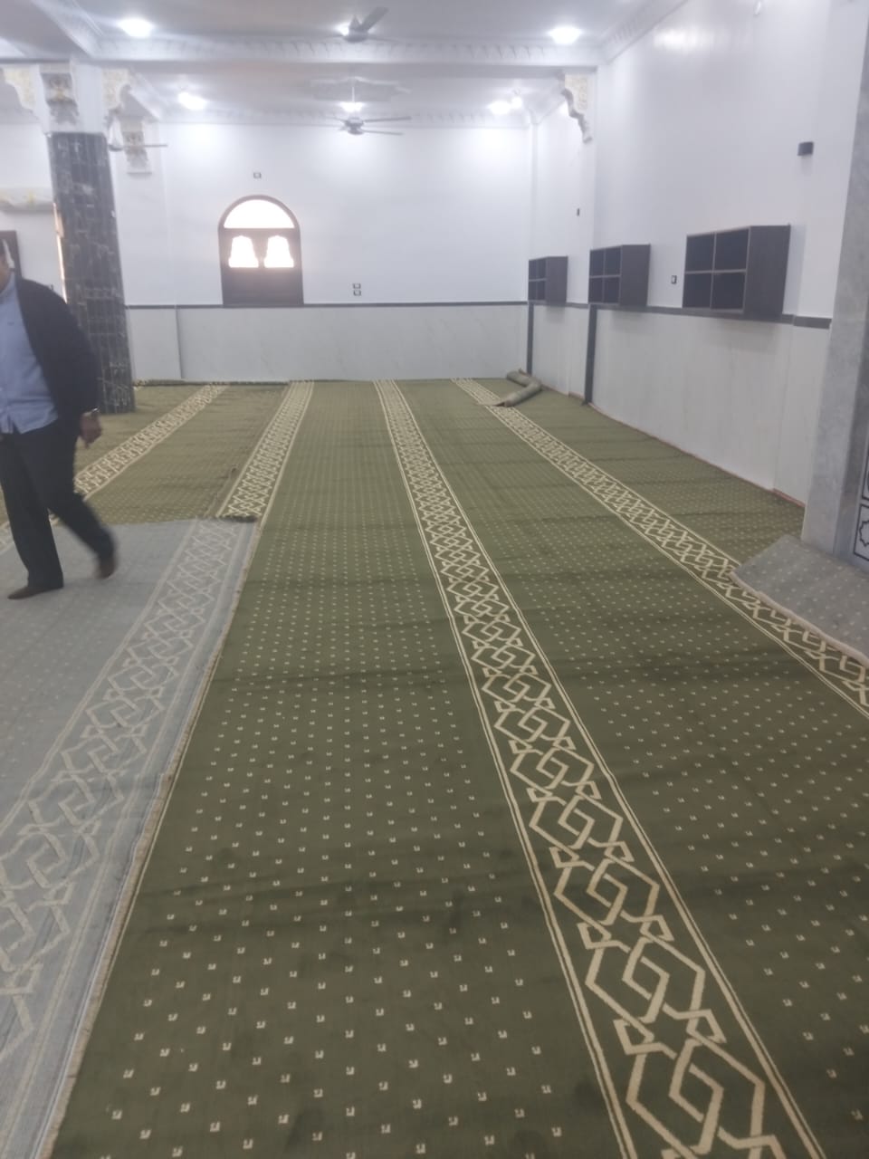 جانب من فرش المسجد&nbsp;