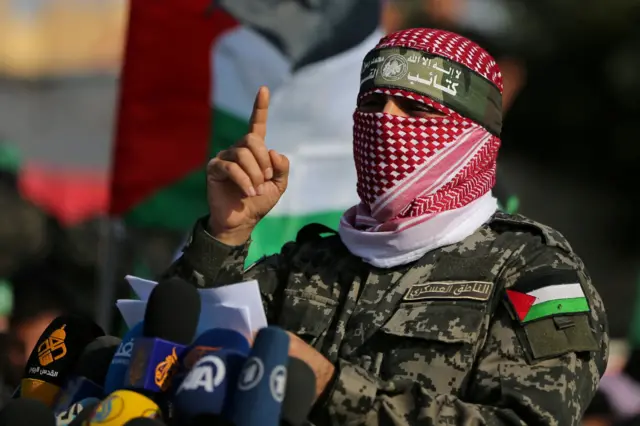 <strong>المتحدث باسم كتائب القسام “أبو عبيدة”</strong>