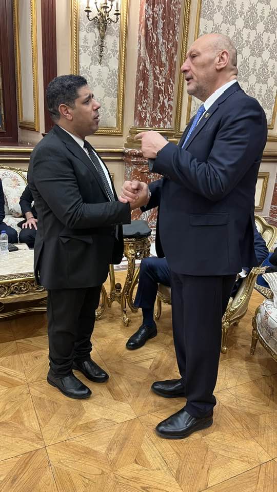 المستشار حسين أبو العطا والنائب عادل زيدان