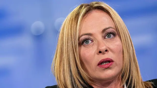 <strong>رئيسة الوزراء الإيطالية، جورجيا ميلوني</strong>