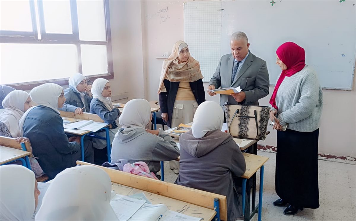 قبيصي في جولة مفاجئة لمتابعة انضباط وانتظام العملية التعليمية بمدارس شرق الفيوم