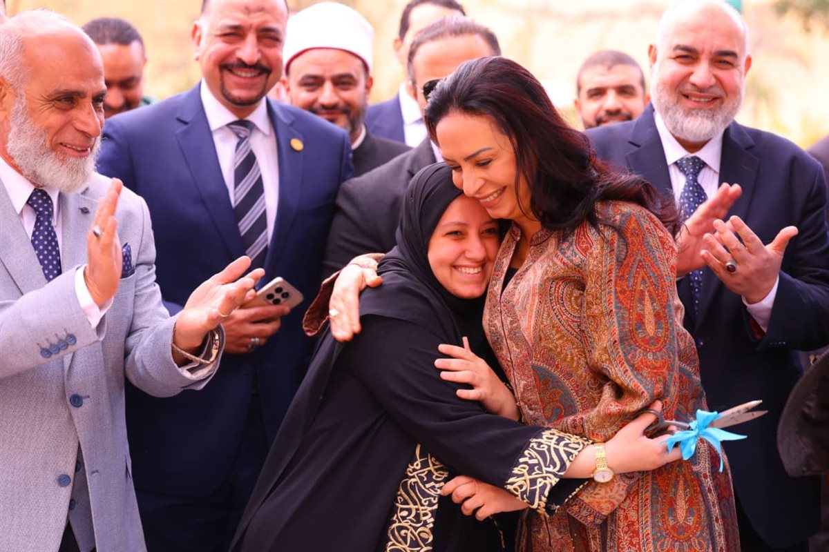 جانب من زيارة وزيرة التضامن الاجتماعي لوحدة إطعام المحروسة