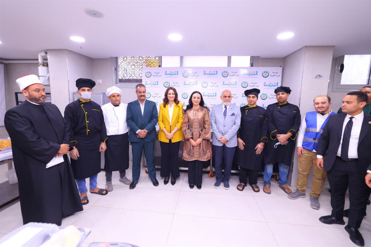 جانب من زيارة وزيرة التضامن الاجتماعي لوحدة إطعام المحروسة