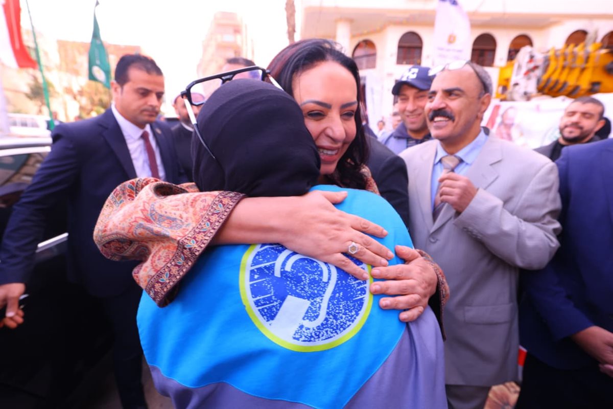جانب من زيارة وزيرة التضامن الاجتماعي لوحدة إطعام المحروسة