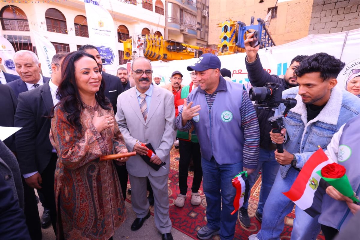 جانب من زيارة وزيرة التضامن الاجتماعي لوحدة إطعام المحروسة