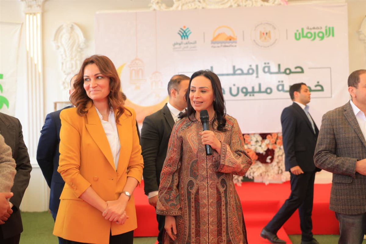 جانب من زيارة وزيرة التضامن لمقر إطعام جمعية الأورمان