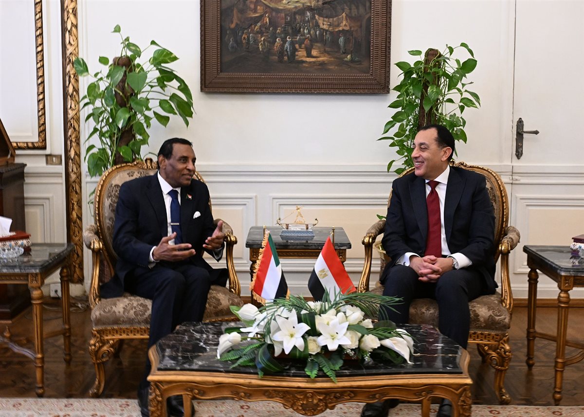 رئيسا وزراء مصر والسودان