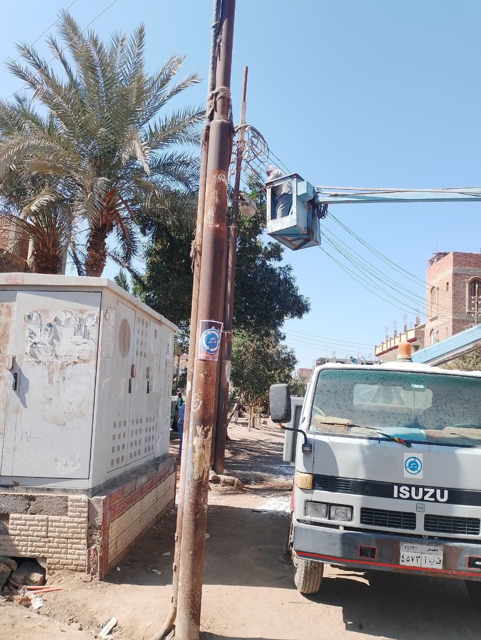 تنفيذاً لتوجيهات محافظ الفيوم..<br>تدخل سريع وصيانة فورية للمرافق بدائرة مركز أبشواي
