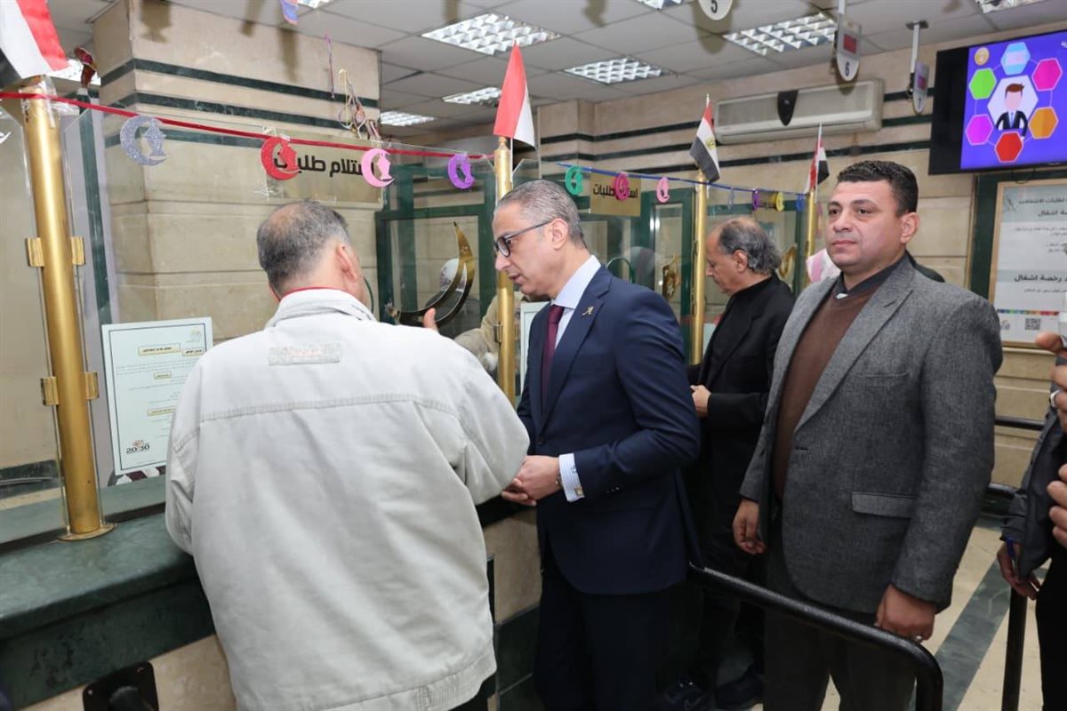 جانب من زيارة محافظ الجيزة للمركز التكنولوجي بالدقي