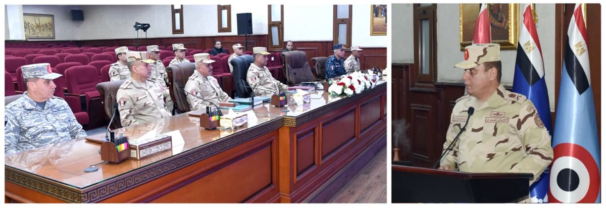 جانب من زيارة وزير الدفاع للمنطقة المركزية العسكرية