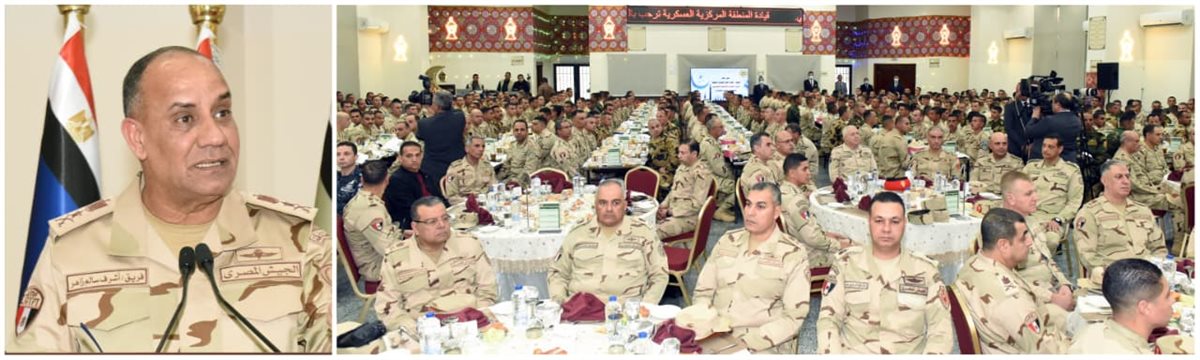 جانب من زيارة وزير الدفاع للمنطقة المركزية العسكرية