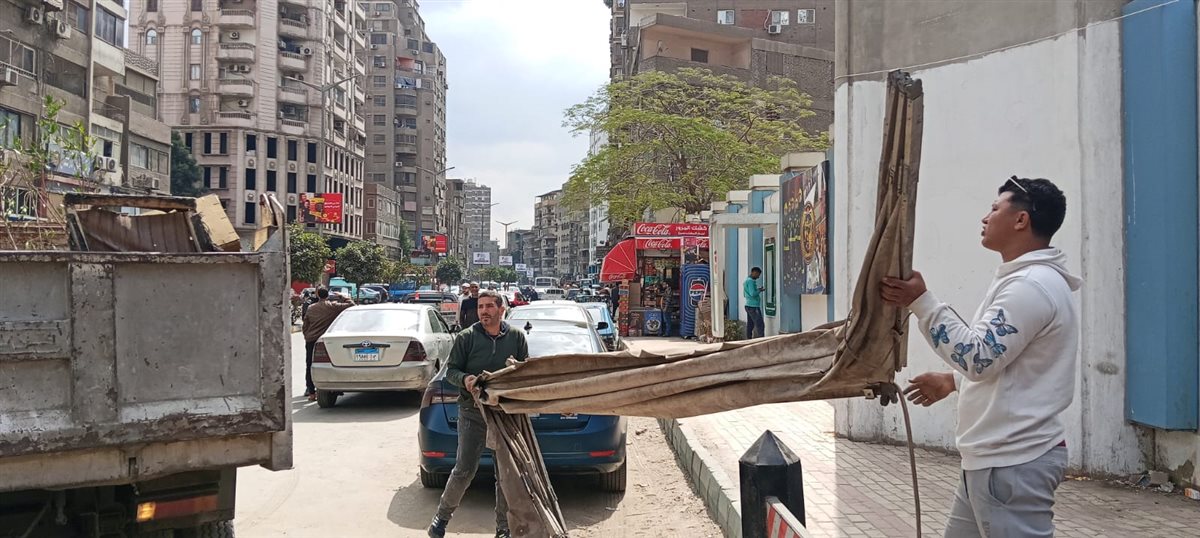 جانب من جولة محافظ الجيزة لمنطقة همفرس بحي الدقي