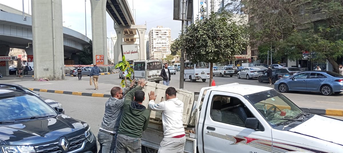 جانب من جولة محافظ الجيزة لمنطقة همفرس بحي الدقي