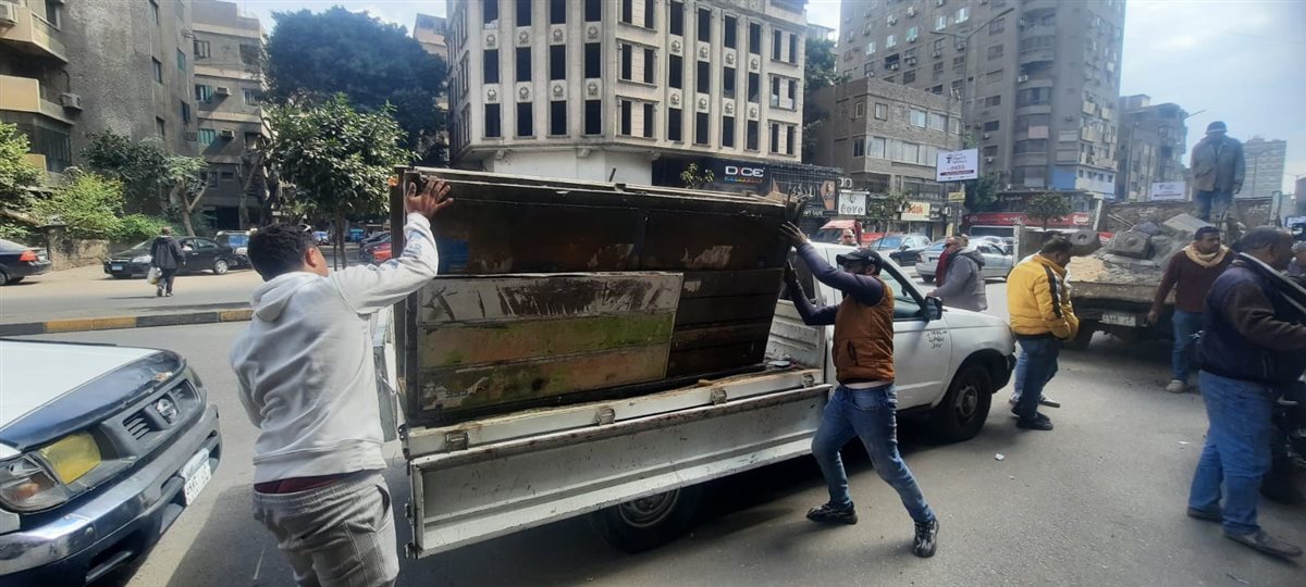 جانب من جولة محافظ الجيزة لمنطقة همفرس بحي الدقي