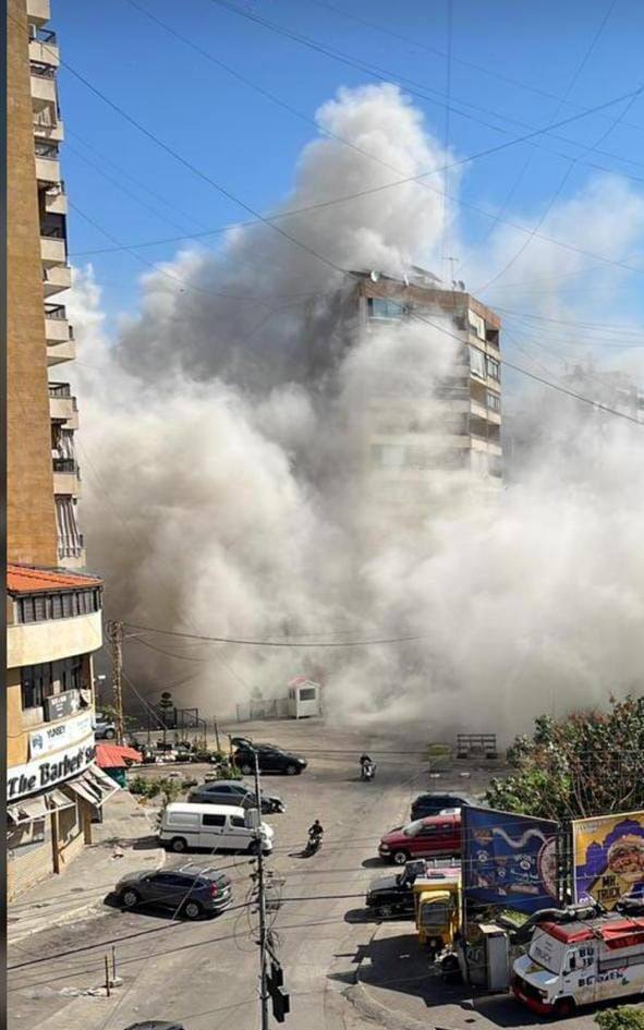 قصف إسرائيلي على موقع القيادي البارز بحزب الله في بيروت