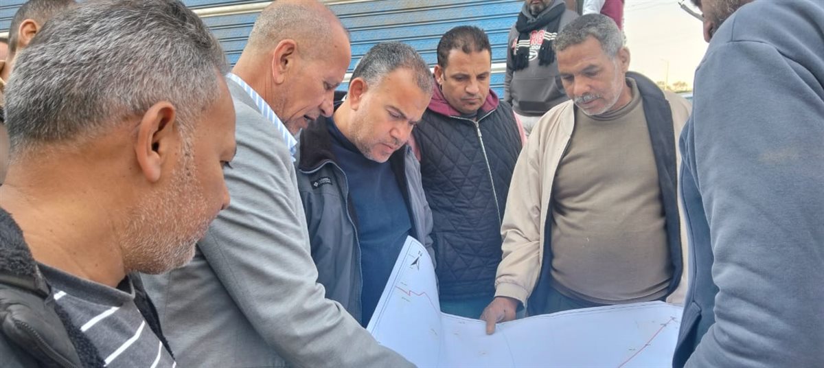 جولة ميدانية لرئيس مياه الفيوم لمتابعة مسار خط طرد الصرف الصحي بأبشواي