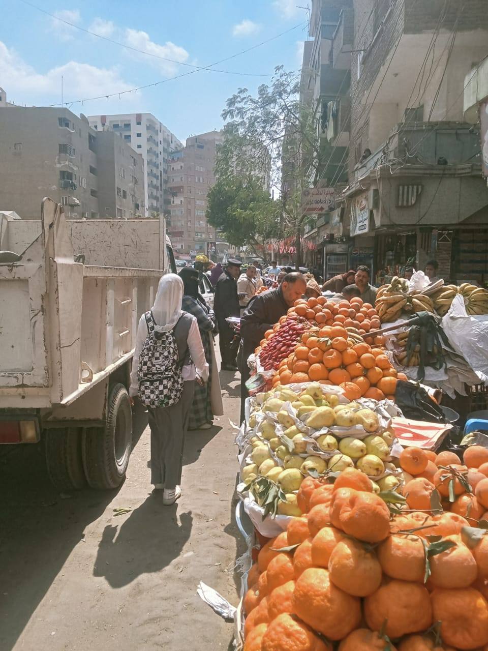 حملات موسعة لرفع الإشغالات بحي جنوب وغرب والوحدة المحلية بدسيا