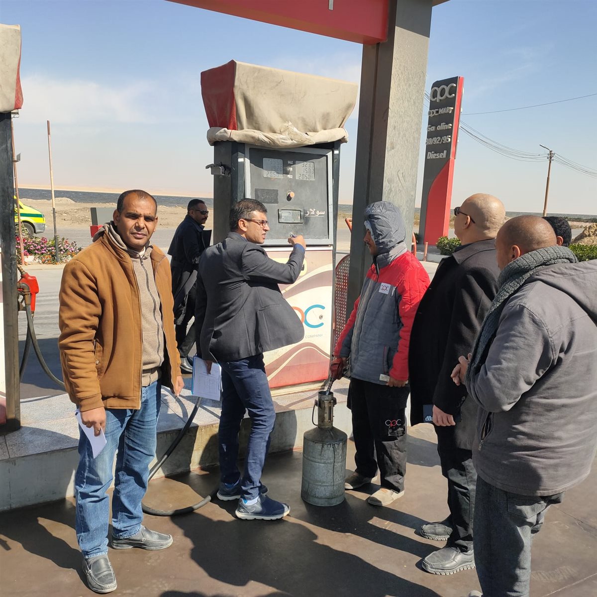 ضبط 9100 لتر مواد بترولية في حملة رقابية مكبرة على محطات الوقود بمركز يوسف الصديق