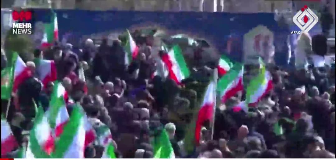 <strong>بدء مراسم تشييع جنازة الشهيدين علي لاريجاني وغلام رضا سليماني في إيران</strong>