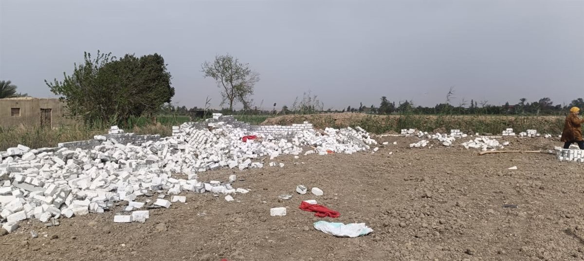 المزرعة مرخصة ومستأجرة لمستثمر سعودى... إزالها باللودر على البط بقرية الناصرية