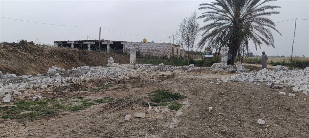 المزرعة مرخصة ومستأجرة لمستثمر سعودى... إزالها باللودر على البط بقرية الناصرية