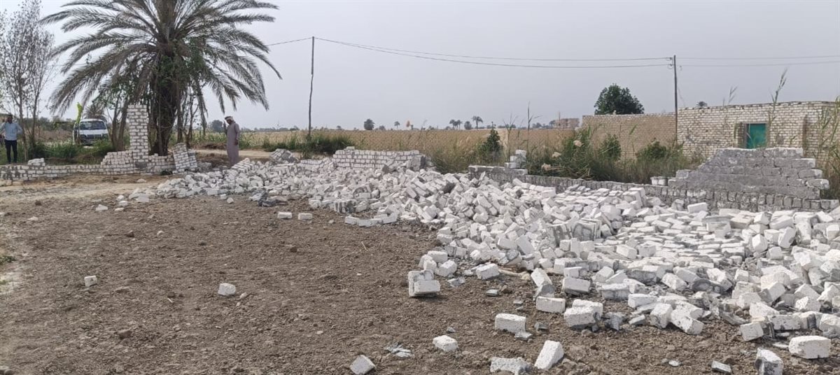 المزرعة مرخصة ومستأجرة لمستثمر سعودى... إزالها باللودر على البط بقرية الناصرية