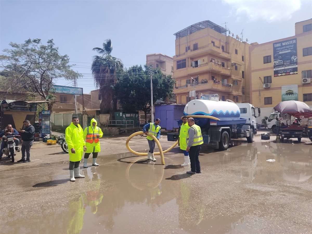 انتشار مكثف لمعدات مياه الفيوم لمواجهة الطقس السيئ