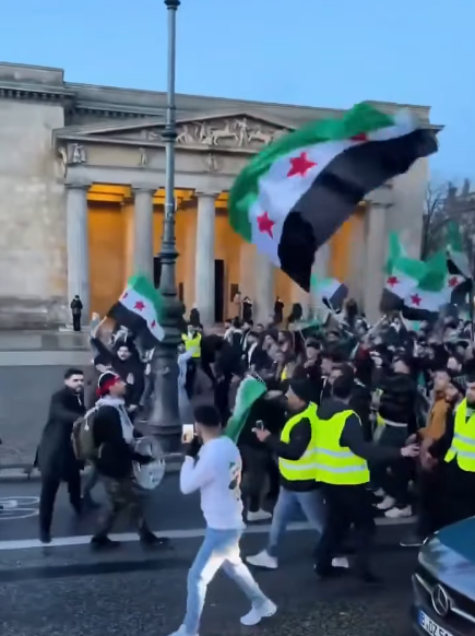 مراسم استقبال أحمد الشرع في ألمانيا
