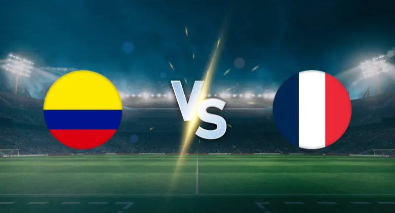 Colombia vs France live