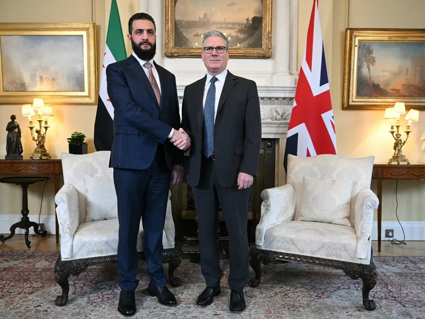 <strong>رئيس الوزراء البريطاني والرئيس السوري</strong>