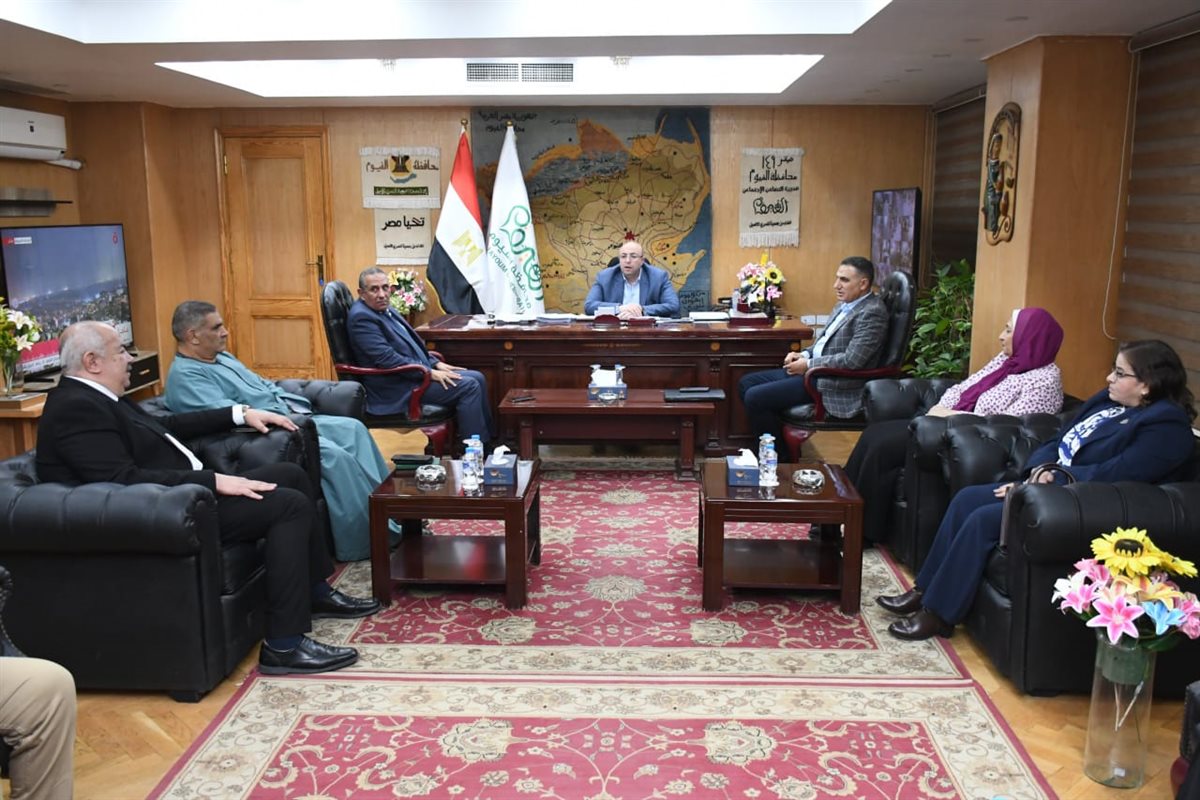 محافظ الفيوم يستقبل وفد الهيئة البرلمانية لمستقبل وطن لبحث التعاون المشترك ودعم جهود التنمية بالمحافظة