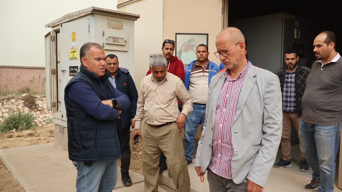 رئيس مياه الفيوم يتفقد محطة معالجة الصرف الصحي بقحافة للتأكد من جاهزيتها لأستقبال مياه الأمطار