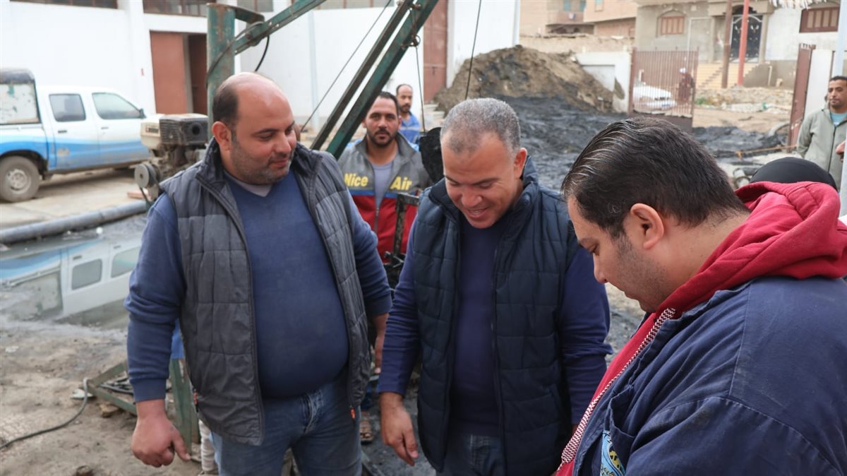 رئيس مياه الفيوم يتفقد محطة معالجة الصرف الصحي بقحافة للتأكد من جاهزيتها لأستقبال مياه الأمطار