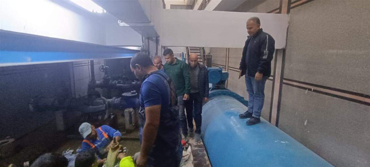 مياه الفيوم تعلن الانتهاء المبكر من أعمال الصيانة الطارئة بمحطة العزب الجديدة&nbsp;