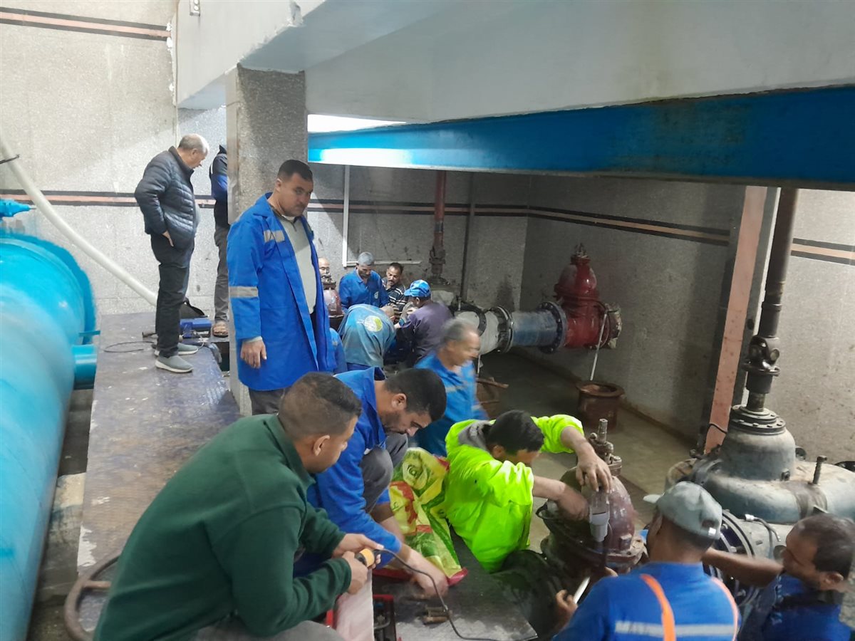 مياه الفيوم تعلن الانتهاء المبكر من أعمال الصيانة الطارئة بمحطة العزب الجديدة&nbsp;