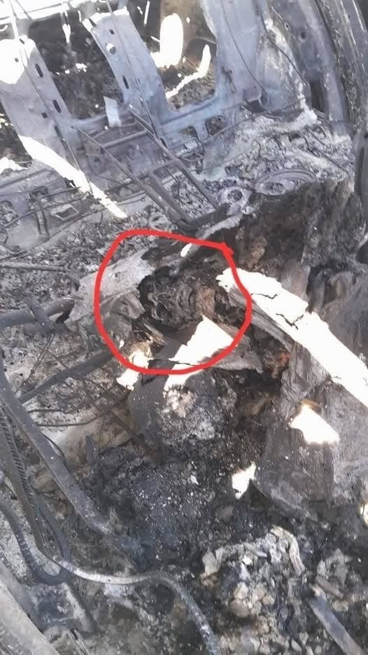 الحرس الثوري ينشر صورة لجمجمة عسكري أمريكي بين حطام الطائرات في أصفهان