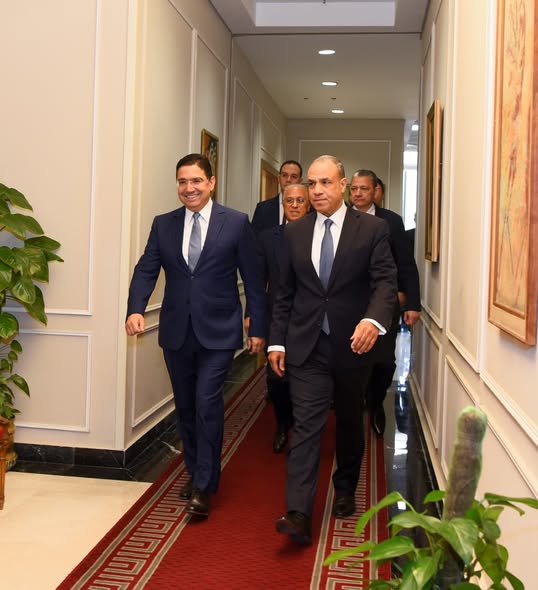 <strong>وزير الخارجية يستقبل نظيره المغربى ويبحثان تعزيز العلاقات الثنائية ومستجدات الوضع الاقليمى</strong>