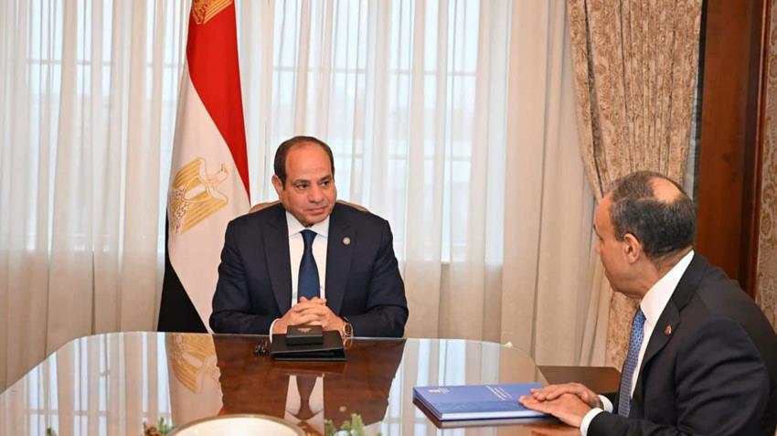 <strong>السيسي ووزير الخارجية</strong>